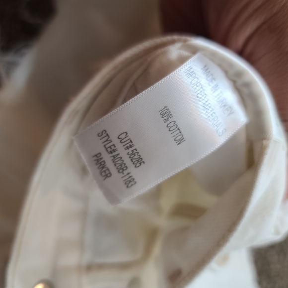 Agolde Parker Vintage Cut Off High Rise White Denim Jean Shorts Size 30 - Picture 7 of 9